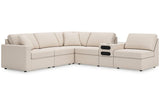 Modmax Oyster 6-Piece Sectional by Ashley at Eve Furniture