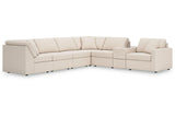 Modmax Oyster 7-Piece Sectional by Ashley at Eve Furniture