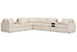 Modmax Oyster 8-Piece Sectional by Ashley at Eve Furniture