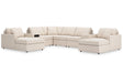 Modmax Oyster 8-Piece Sectional with Chaise by Ashley at Eve Furniture