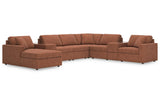 Modmax Spice 8-Piece Sectional with Chaise by Ashley at Eve Furniture