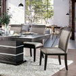 Modoc Espresso/Beige Dining Table by Furniture of America at Eve Furniture