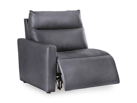 ModZ Blue 2-Piece Power Reclining Sectional Loveseat