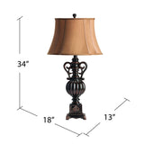 Moira Brown Table Lamp (Set of 2) by Crestview at Eve Furniture