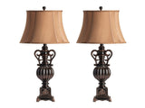 Moira Brown Table Lamp (Set of 2) by Crestview at Eve Furniture