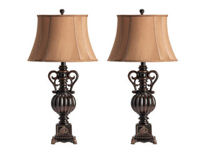 Moira Brown Table Lamp (Set of 2) by Crestview at Eve Furniture