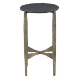 Mojave 13" Nesting Side Table with Black Marble, Set of 2 by Home Trends & Design at Eve Furniture