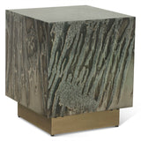 Mojave 20" Side Table in Desert Patina with Brass Base by Home Trends & Design at Eve Furniture