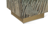 Mojave 20" Side Table in Desert Patina with Brass Base by Home Trends & Design at Eve Furniture