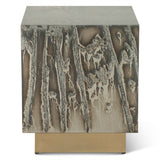 Mojave 20" Side Table in Desert Patina with Brass Base by Home Trends & Design at Eve Furniture