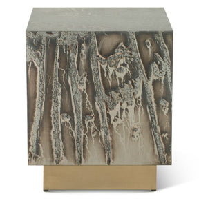 Mojave 20" Side Table in Desert Patina with Brass Base by Home Trends & Design at Eve Furniture