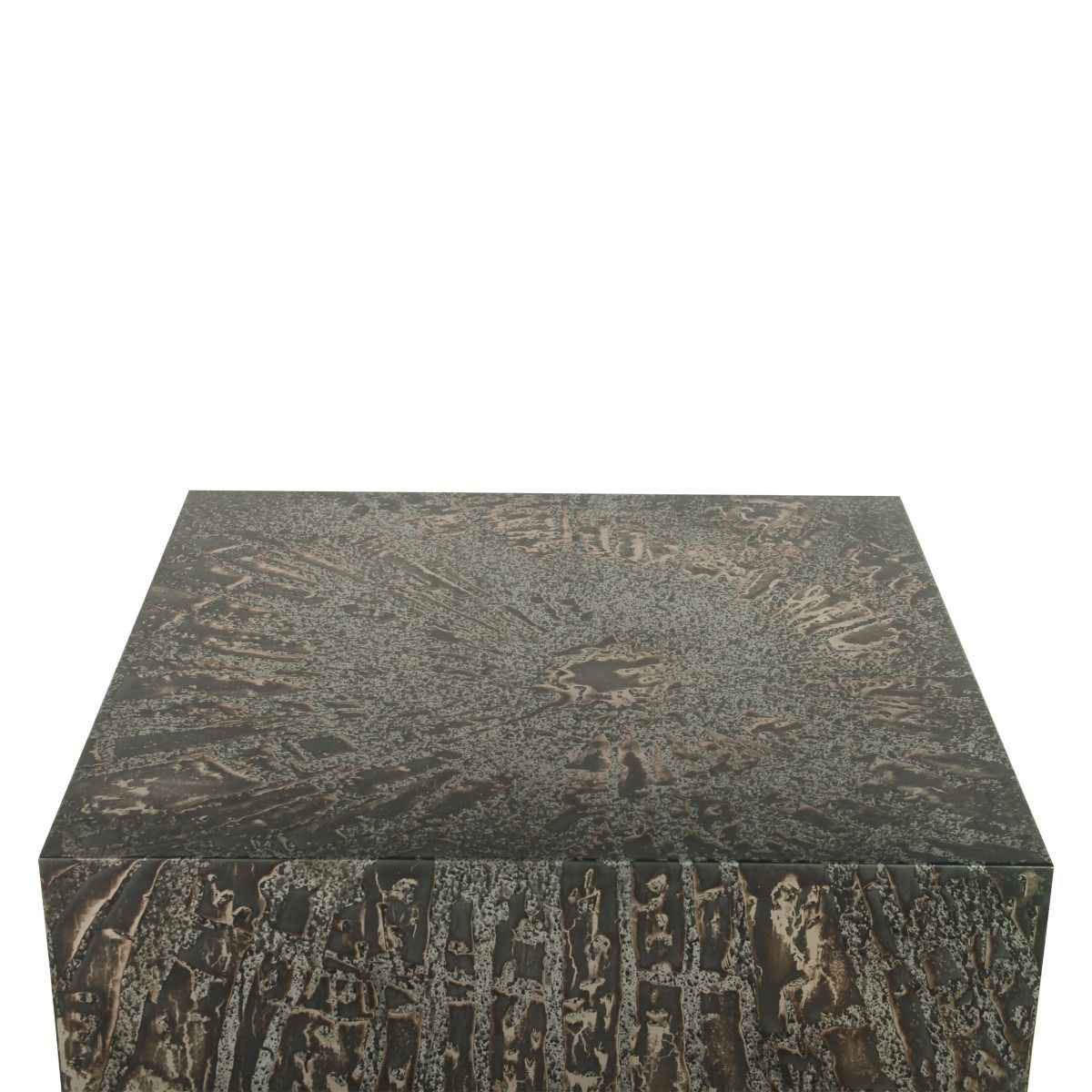 Mojave 35" Coffee Table in Desert Patina with Brass Base