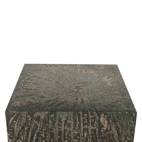Mojave 35" Coffee Table in Desert Patina with Brass Base by Home Trends & Design at Eve Furniture