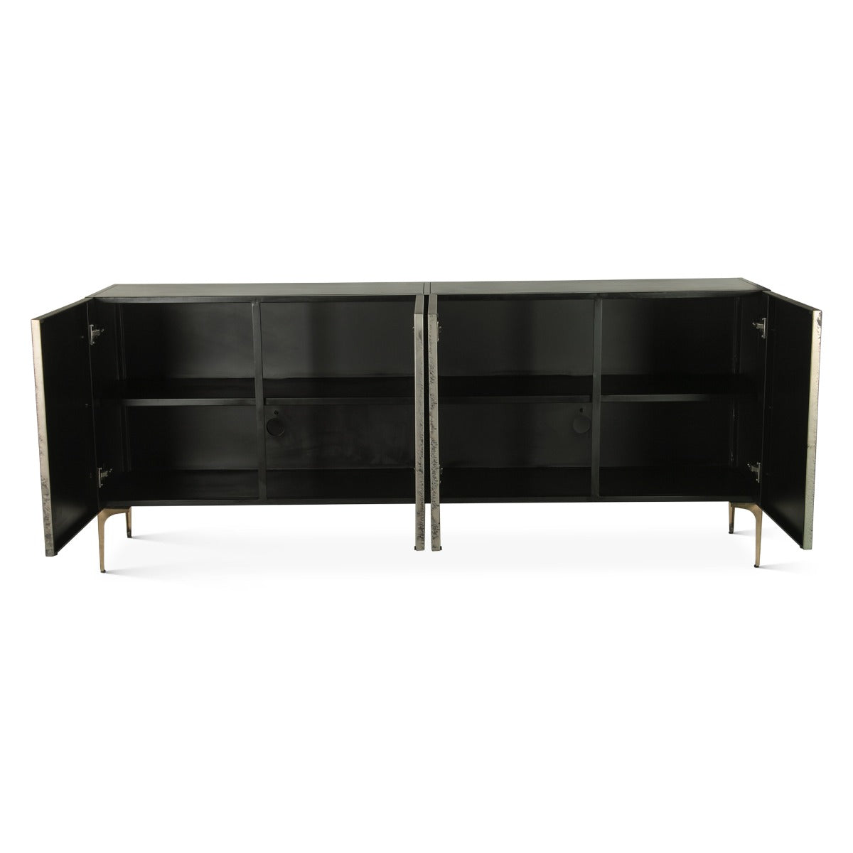 Mojave 83" Four Door Buffet in Desert Patina with Brass Base by Home Trends & Design at Eve Furniture