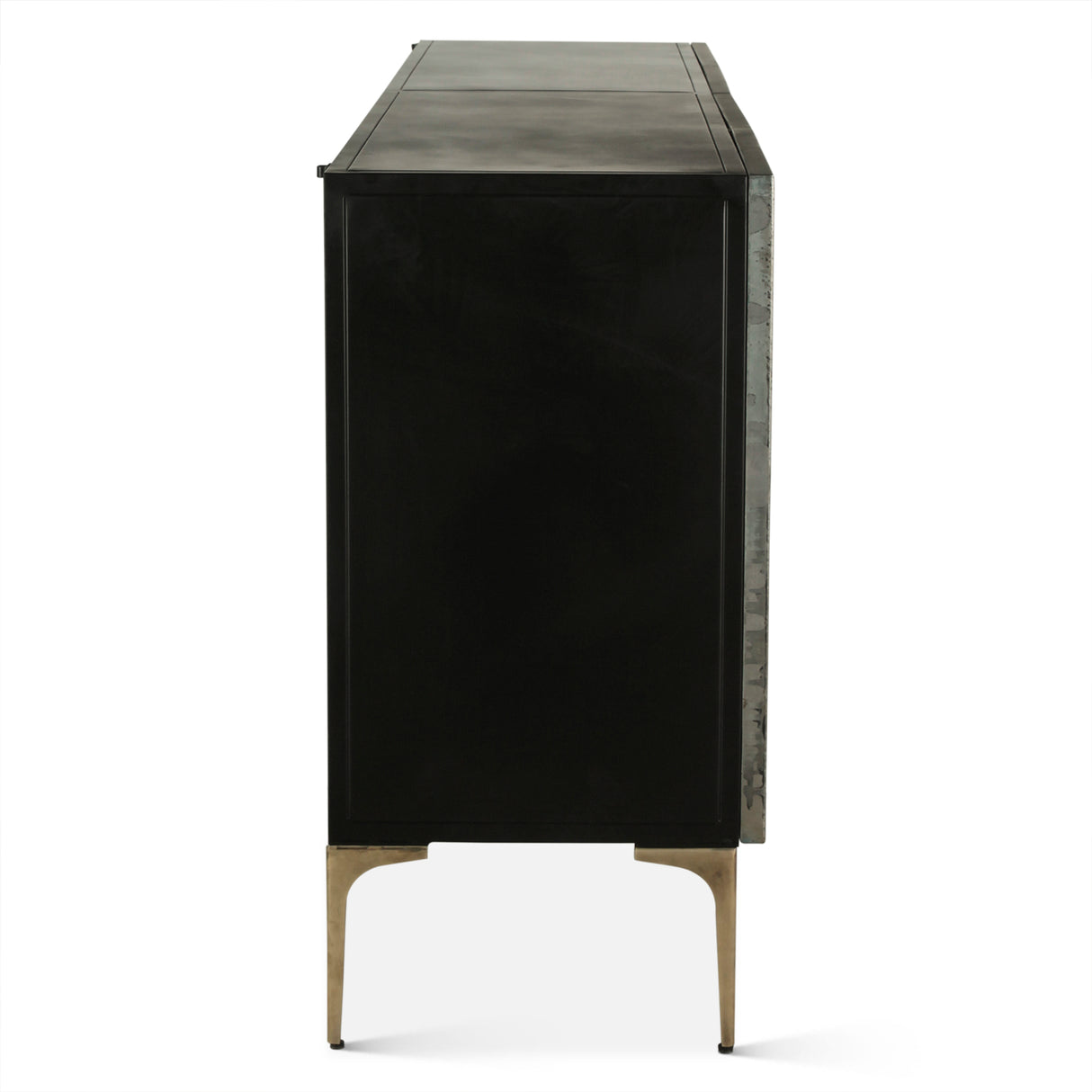 Mojave 83" Four Door Buffet in Desert Patina with Brass Base by Home Trends & Design at Eve Furniture