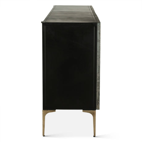 Mojave 83" Four Door Buffet in Desert Patina with Brass Base by Home Trends & Design at Eve Furniture