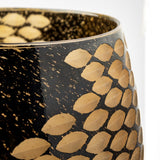 Mojave Large Black and Gold Detail Glass Vase by Mercana at Eve Furniture