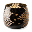 Mojave Large Black and Gold Detail Glass Vase by Mercana at Eve Furniture