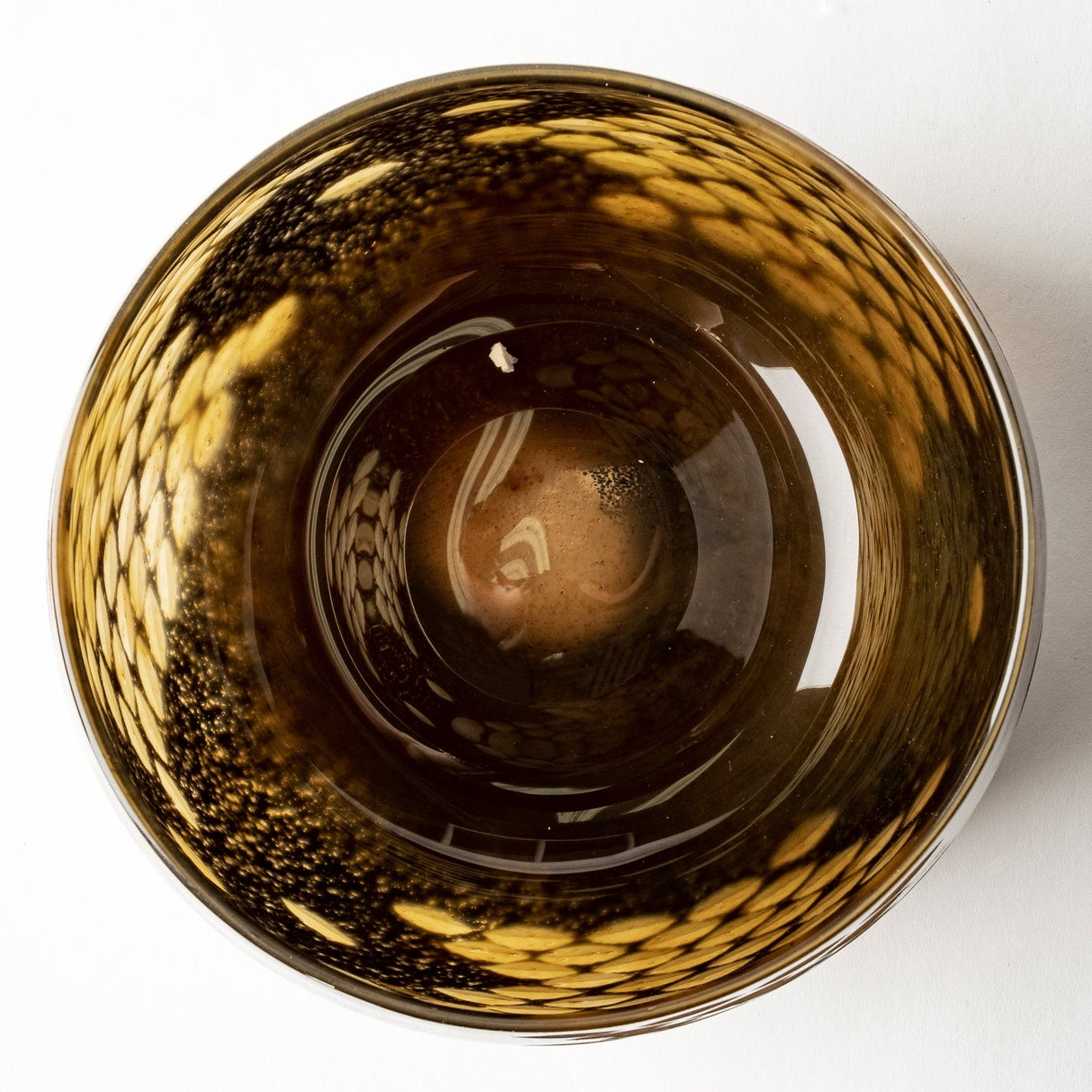 Mojave Small Black and Gold Detail Glass Vase by Mercana at Eve Furniture