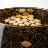 Mojave Small Black and Gold Detail Glass Vase by Mercana at Eve Furniture