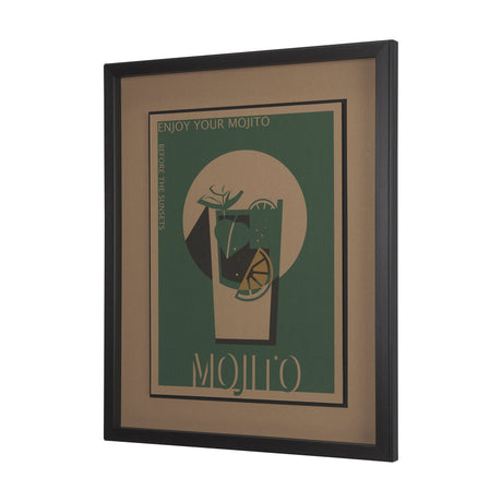 Mojito by Simeng a Framed Art Print Matted under Glass by Mercana at Eve Furniture