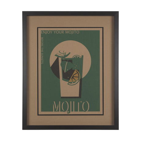 Mojito by Simeng a Framed Art Print Matted under Glass by Mercana at Eve Furniture