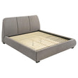 Mokena Taupe 46-inch Upholstered Eastern King Platform Bed by Coaster at Eve Furniture