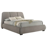 Mokena Taupe 46-inch Upholstered Queen Platform Bed by Coaster at Eve Furniture