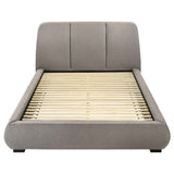 Mokena Taupe 46-inch Upholstered Queen Platform Bed by Coaster at Eve Furniture