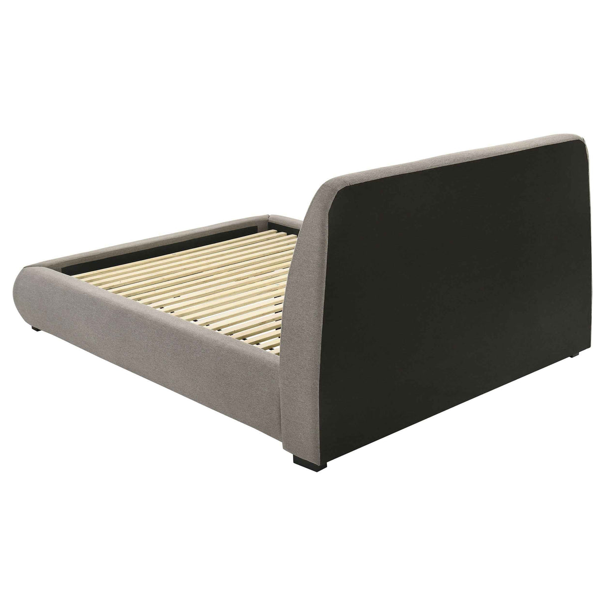 Mokena Taupe 46-inch Upholstered Queen Platform Bed by Coaster at Eve Furniture