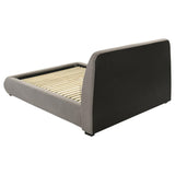 Mokena Taupe Upholstered California King Platform Bed by Coaster at Eve Furniture