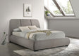 Mokena Taupe Upholstered California King Platform Bed by Coaster at Eve Furniture