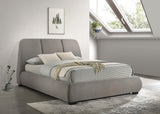 Mokena Taupe Upholstered California King Platform Bed by Coaster at Eve Furniture