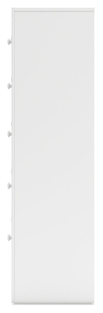 Mollviney White Chest of Drawers by Ashley at Eve Furniture