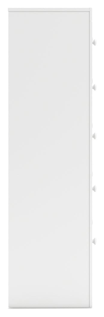 Mollviney White Chest of Drawers by Ashley at Eve Furniture
