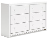 Mollviney White Dresser