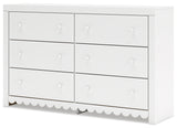 Mollviney White Dresser