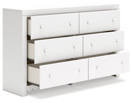 Mollviney White Dresser