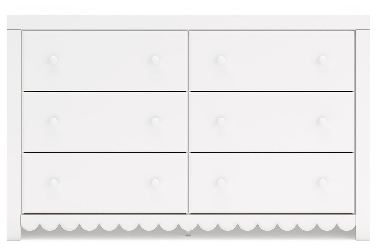 Mollviney White Dresser