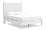 Mollviney White Full Panel Bed by Ashley at Eve Furniture