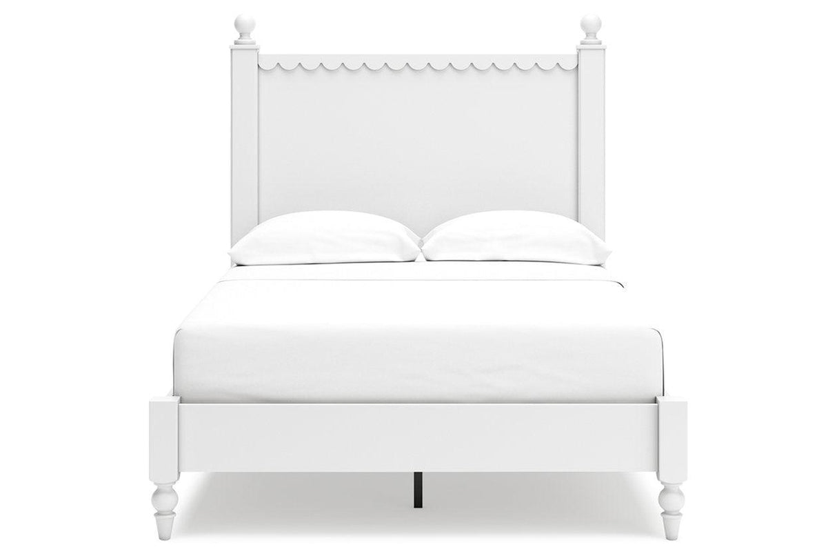 Mollviney White Full Panel Bed by Ashley at Eve Furniture