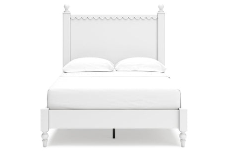 Mollviney White Full Panel Bed by Ashley at Eve Furniture