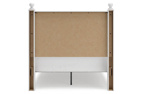 Mollviney White Full Panel Bed by Ashley at Eve Furniture