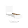 Mollviney White Full Panel Rails by Ashley at Eve Furniture