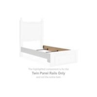Mollviney White Full Panel Rails by Ashley at Eve Furniture