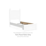Mollviney White Full Panel Rails by Ashley at Eve Furniture