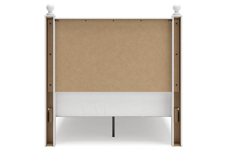 Mollviney White Full Storage Panel Bed by Ashley at Eve Furniture