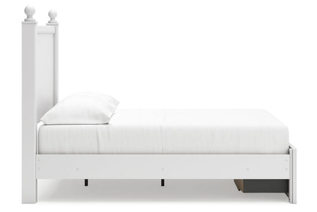 Mollviney White Full Storage Panel Bed by Ashley at Eve Furniture