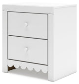 Mollviney White Nightstand