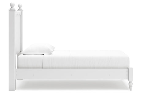 Mollviney White Twin Panel Bed by Ashley at Eve Furniture